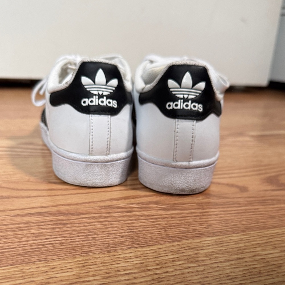 Adidas Superstar White Black Sneakers - Picture 5 of 6